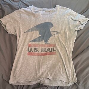 Gray U.S. Mail Faded Graphic Tee